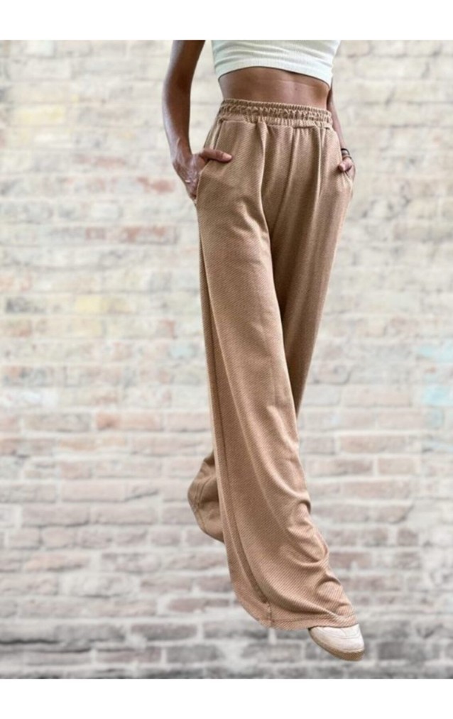 Pasaklı Giyim Kadın Dokulu Pantolon 3453 Camel