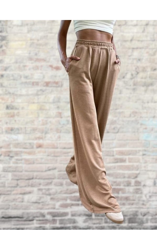 Pasaklı Giyim Kadın Dokulu Pantolon 3453 Camel