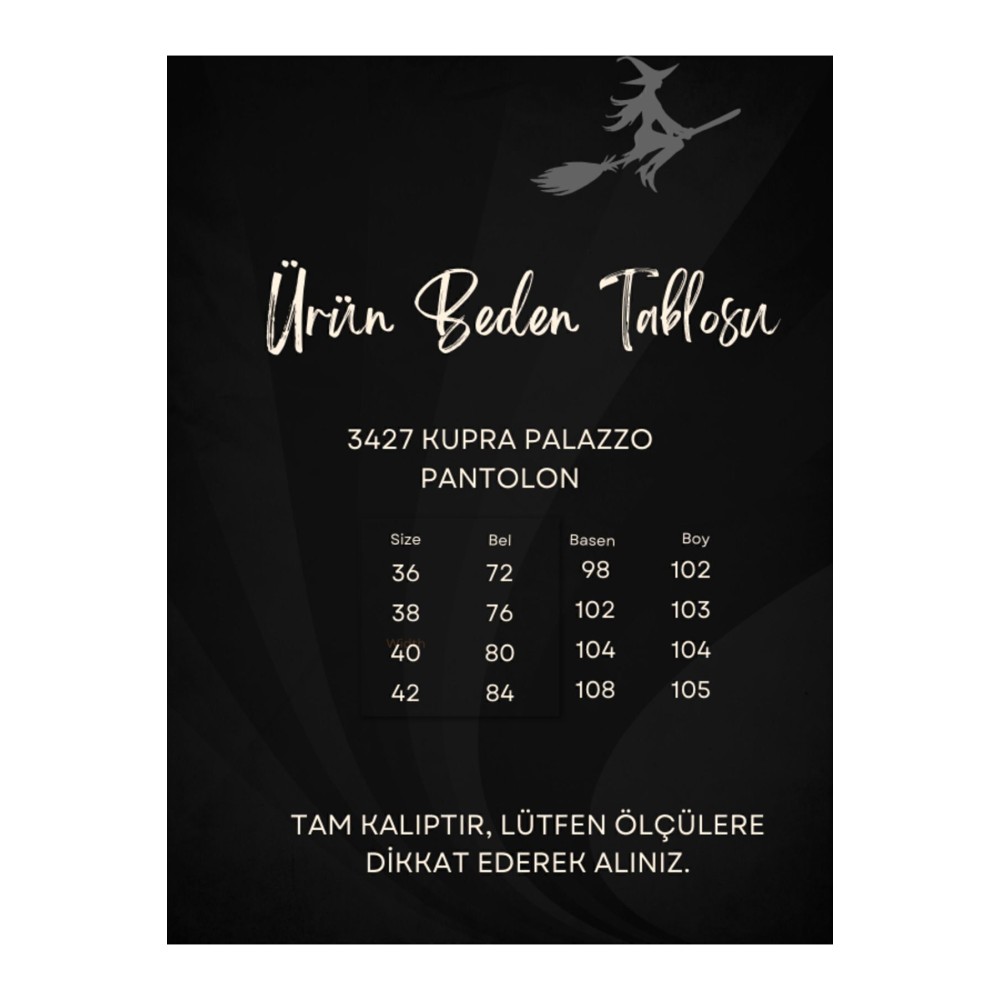 Pasaklı Giyim Pasaklı Giyim Kupra İpek Palazzo Pantolon Kahverengi - Premium Kadın Giyim