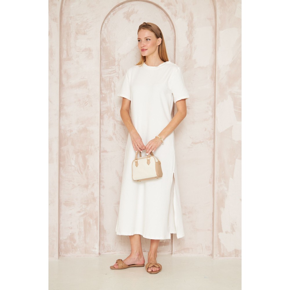 Pasaklı Giyim Pasaklı Giyim Kadın Omzu Düğmeli Beyaz - Premium Kadın Giyim