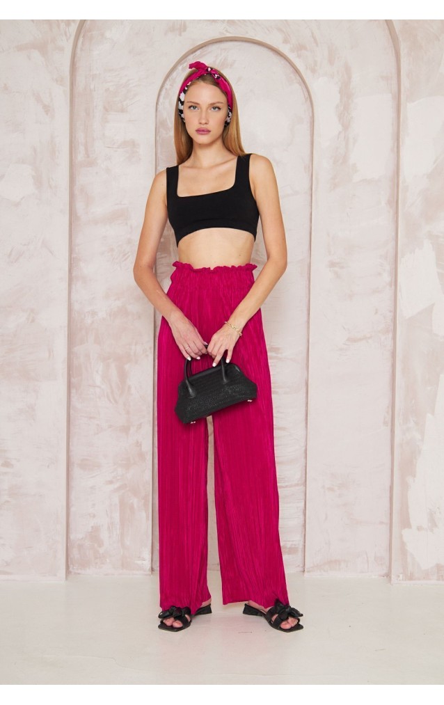 Pasaklı Giyim Bürümcük Örme Pantolon 3578160 Fuşya