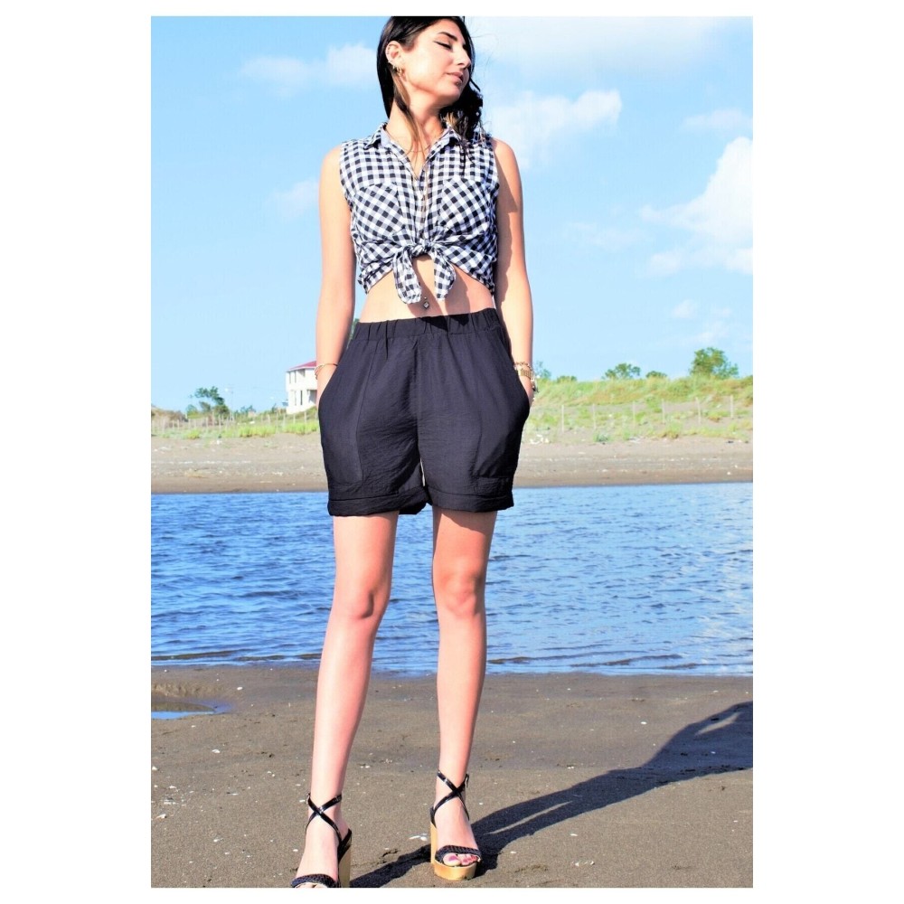 Pasaklı Giyim Pasaklı Giyim Kadın Şort Siyah - Premium Kadın Giyim