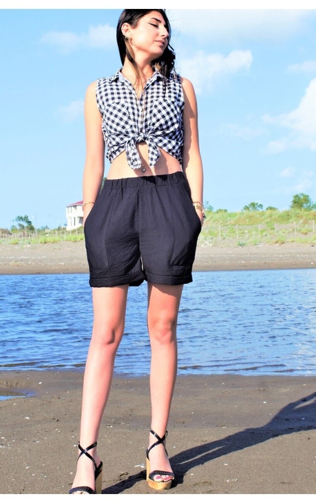 Pasaklı Giyim Kadın Şort 2891242 Siyah