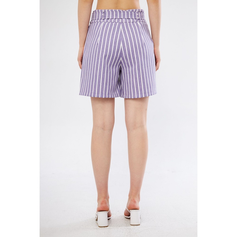 Pasaklı Giyim Pasaklı Giyim Kadın Gabardin Mini Şort Mor - Premium Kadın Giyim