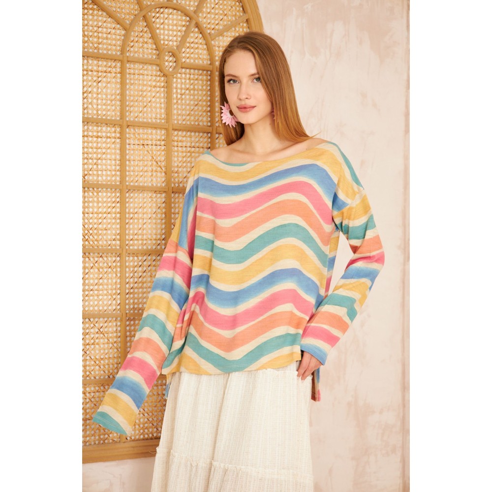 Pasaklı Giyim Pasaklı Giyim Kadın Akrilik Kazak Gökkuşağı - Premium Kadın Giyim