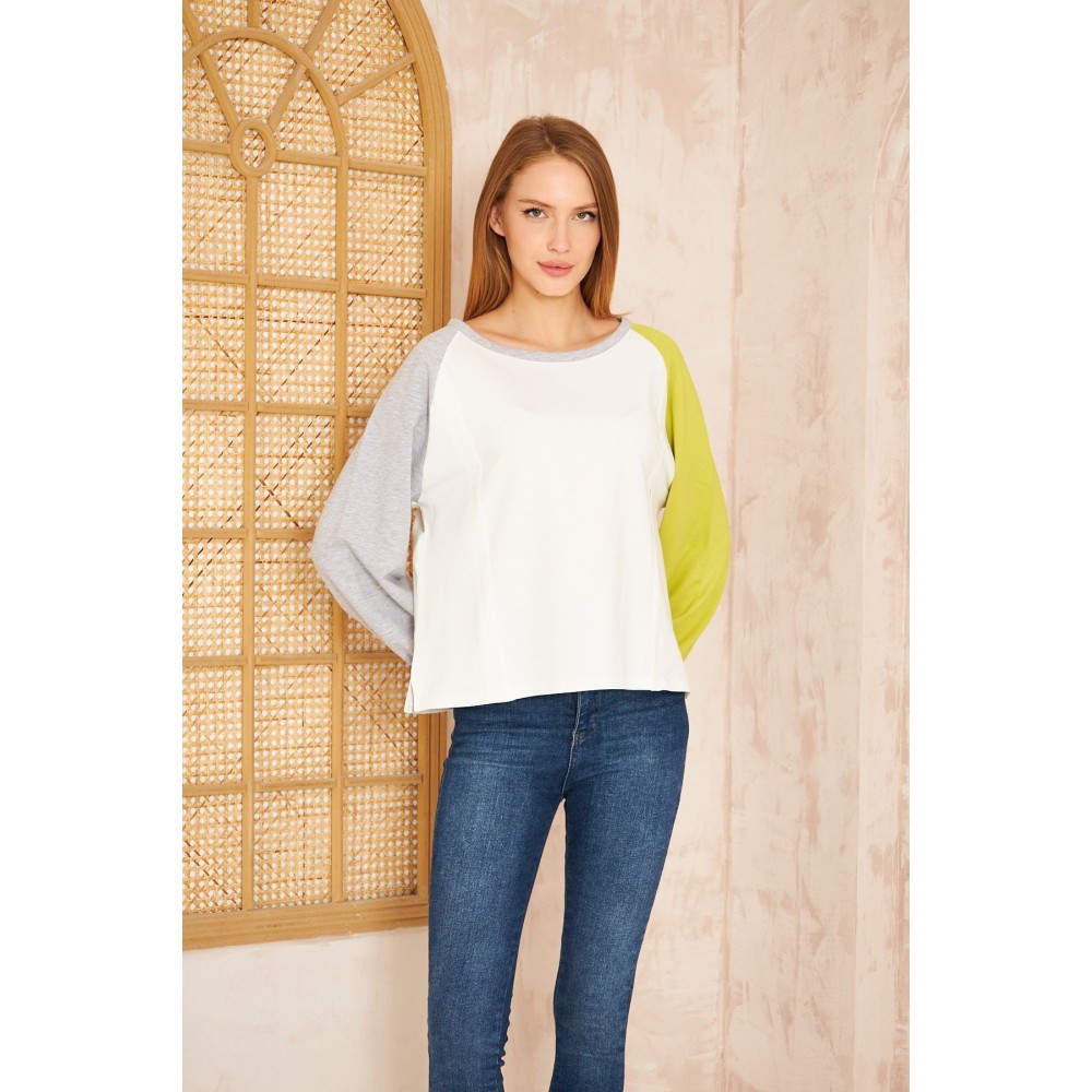 Pasaklı Giyim Pasaklı Giyim Kadın Sweatshirt Beyaz - Premium Kadın Giyim