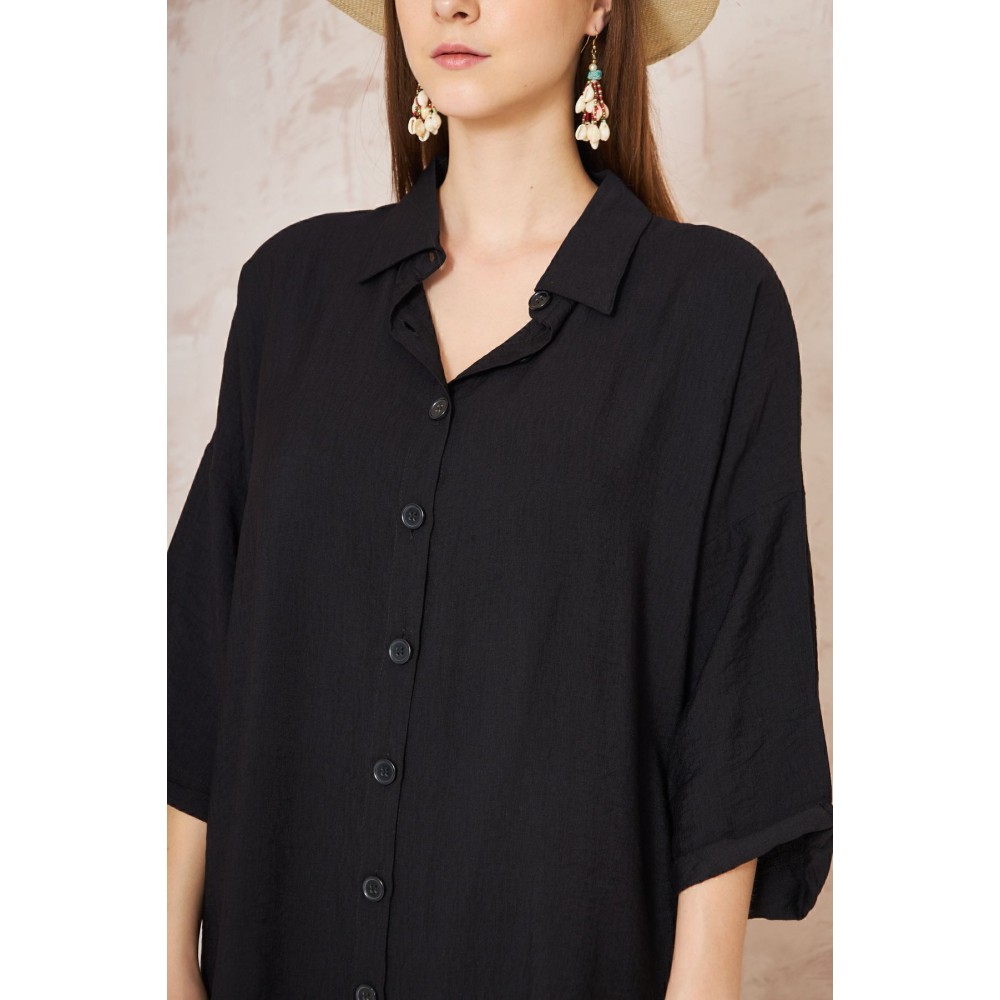 Pasaklı Giyim Pasaklı Giyim Kadın Tunik Elbise Siyah - Premium Kadın Giyim