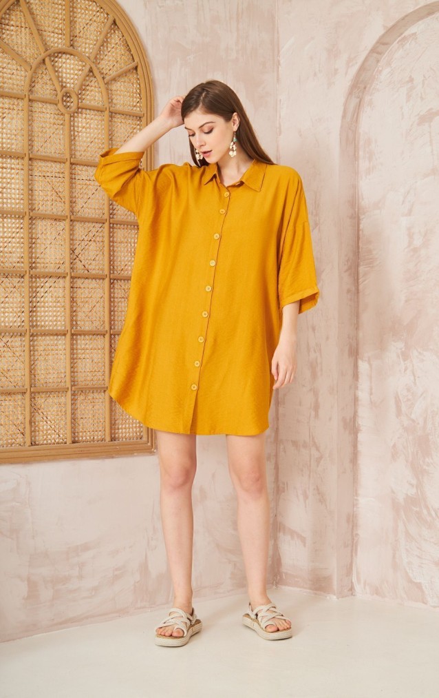 Pasaklı Giyim Kadın Tunik Elbise 3582341 Hardal