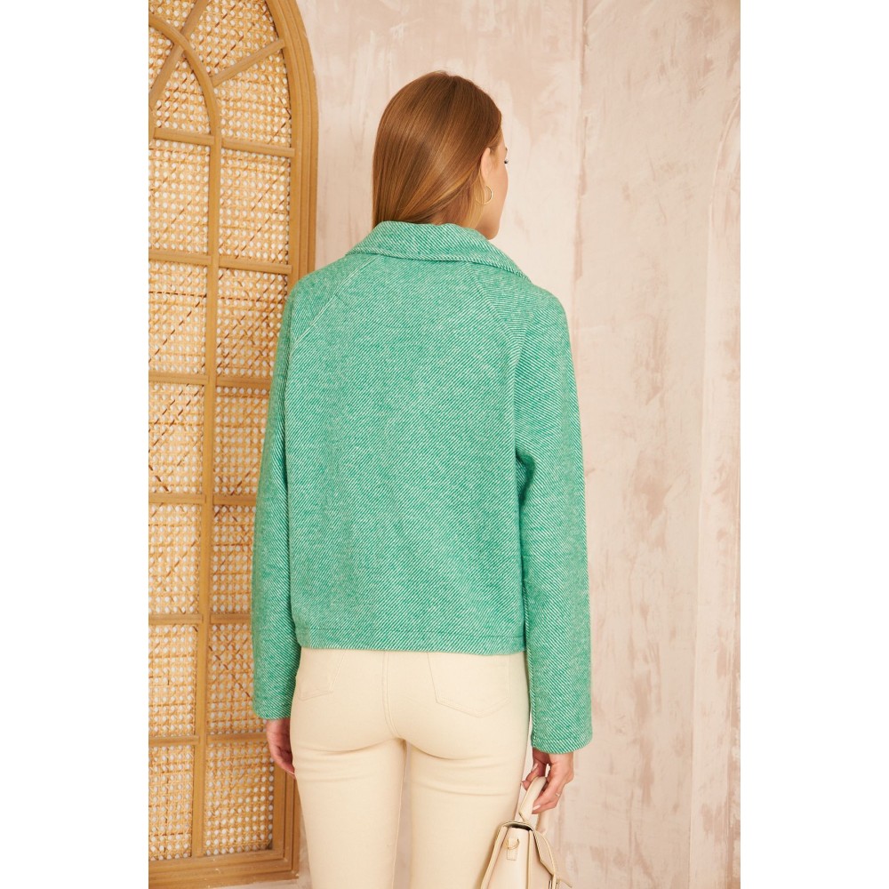 Pasaklı Giyim Pasaklı Giyim Kadın Diyaganol Kaşe Ceket Benetton - Premium Kadın Giyim