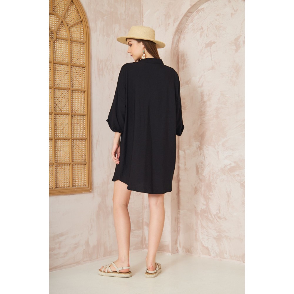 Pasaklı Giyim Pasaklı Giyim Kadın Tunik Elbise Siyah - Premium Kadın Giyim