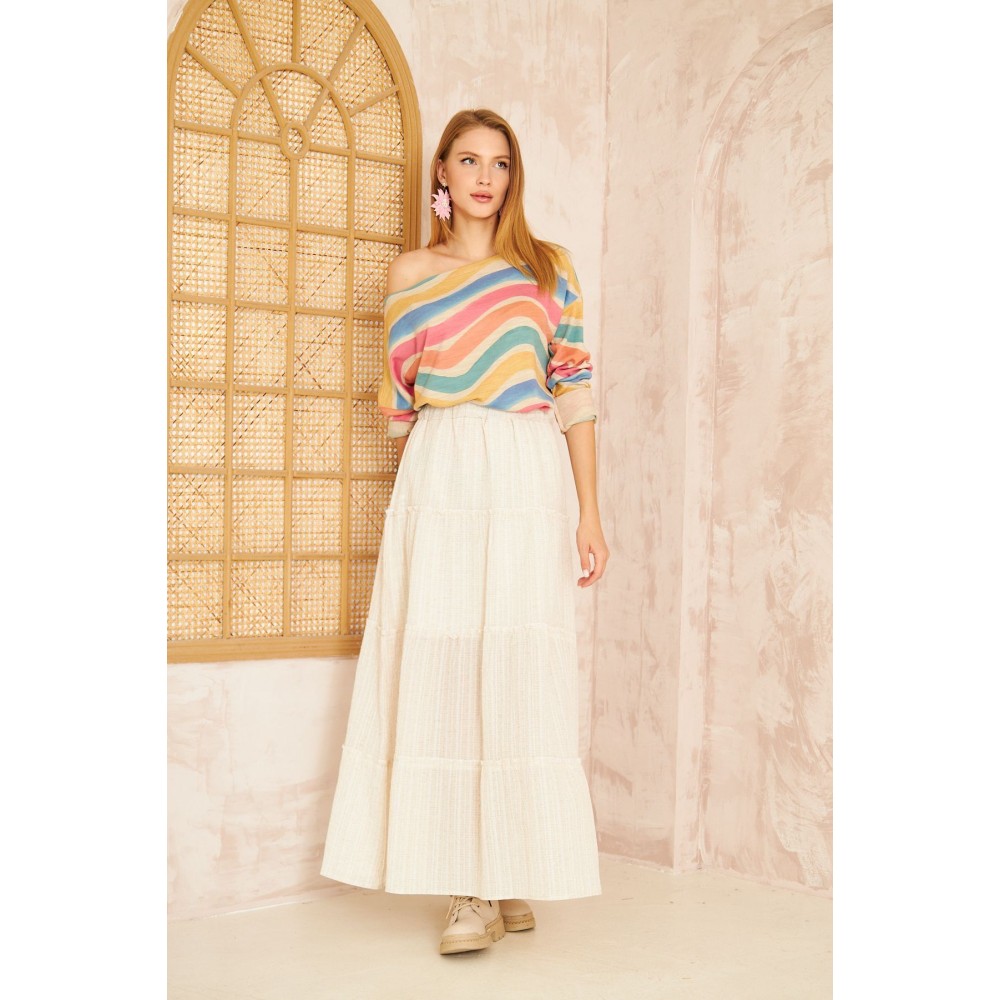 Pasaklı Giyim Pasaklı Giyim Kadın Akrilik Kazak Gökkuşağı - Premium Kadın Giyim