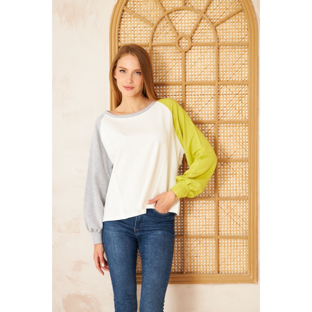 Pasaklı Giyim Pasaklı Giyim Kadın Sweatshirt Beyaz - Premium Kadın Giyim