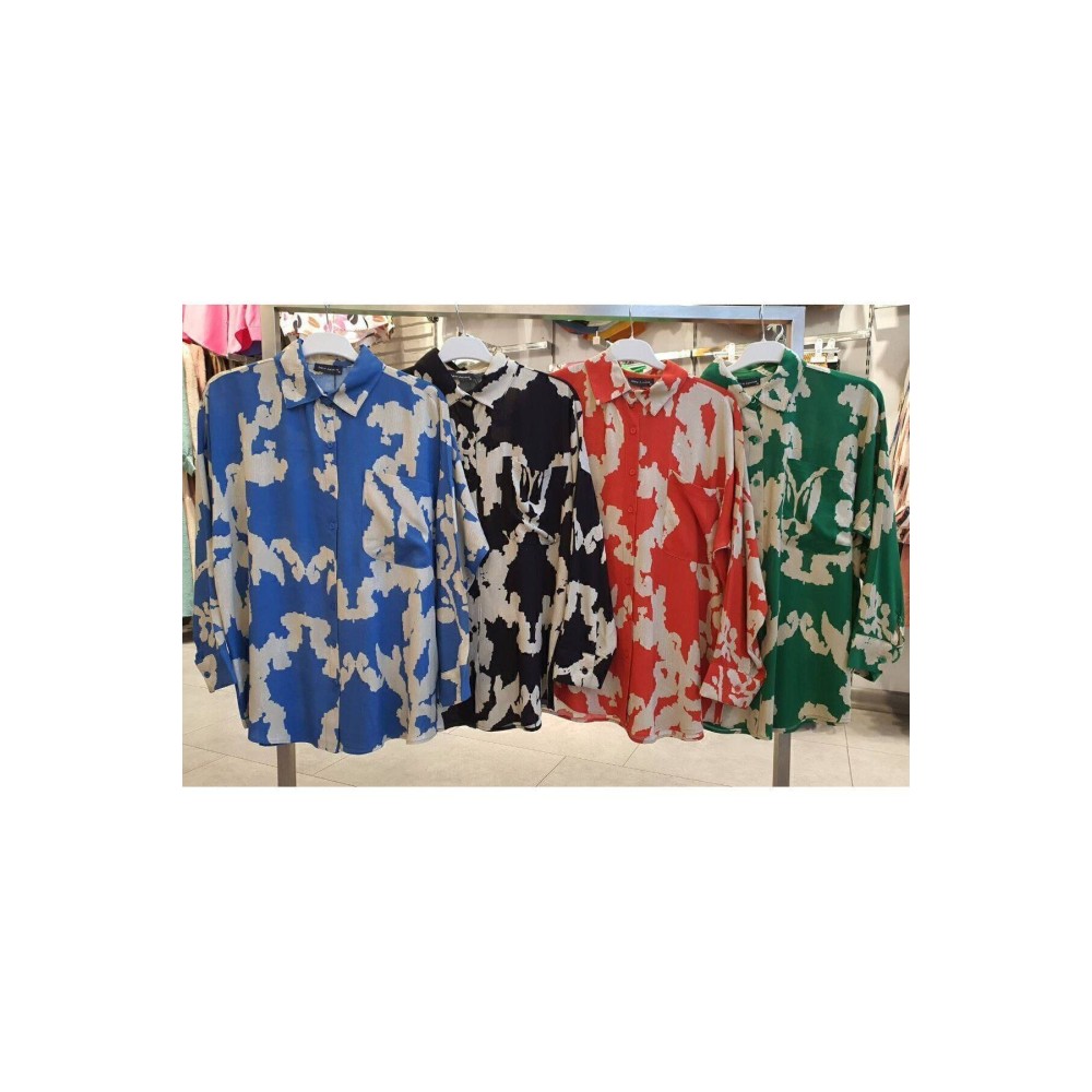 Pasaklı Giyim Pasaklı Giyim Kadın Viskon Gömlek Mavi - Premium Kadın Giyim