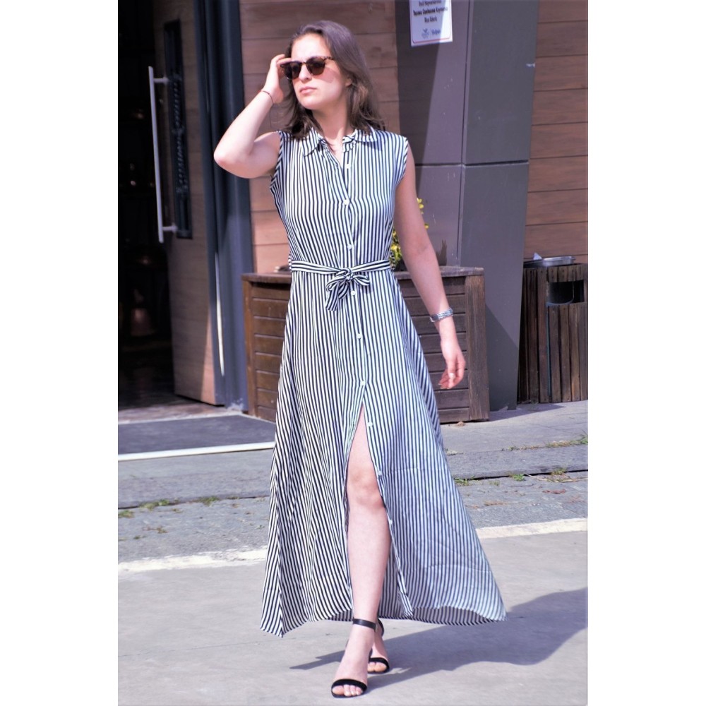 Pasaklı Giyim Pasaklı Giyim Kadın Viskon Elbise Lacivert - Premium Kadın Giyim