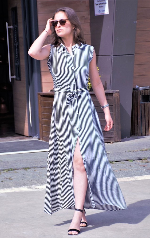 Pasaklı Giyim Kadın Viskon Elbise 3143286 Lacivert