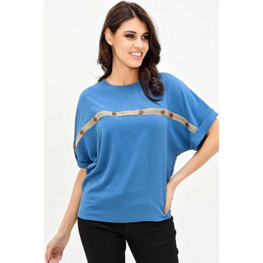 Pasaklı Giyim Pasaklı Giyim Kadın Bluz İndigo - Premium Kadın Giyim