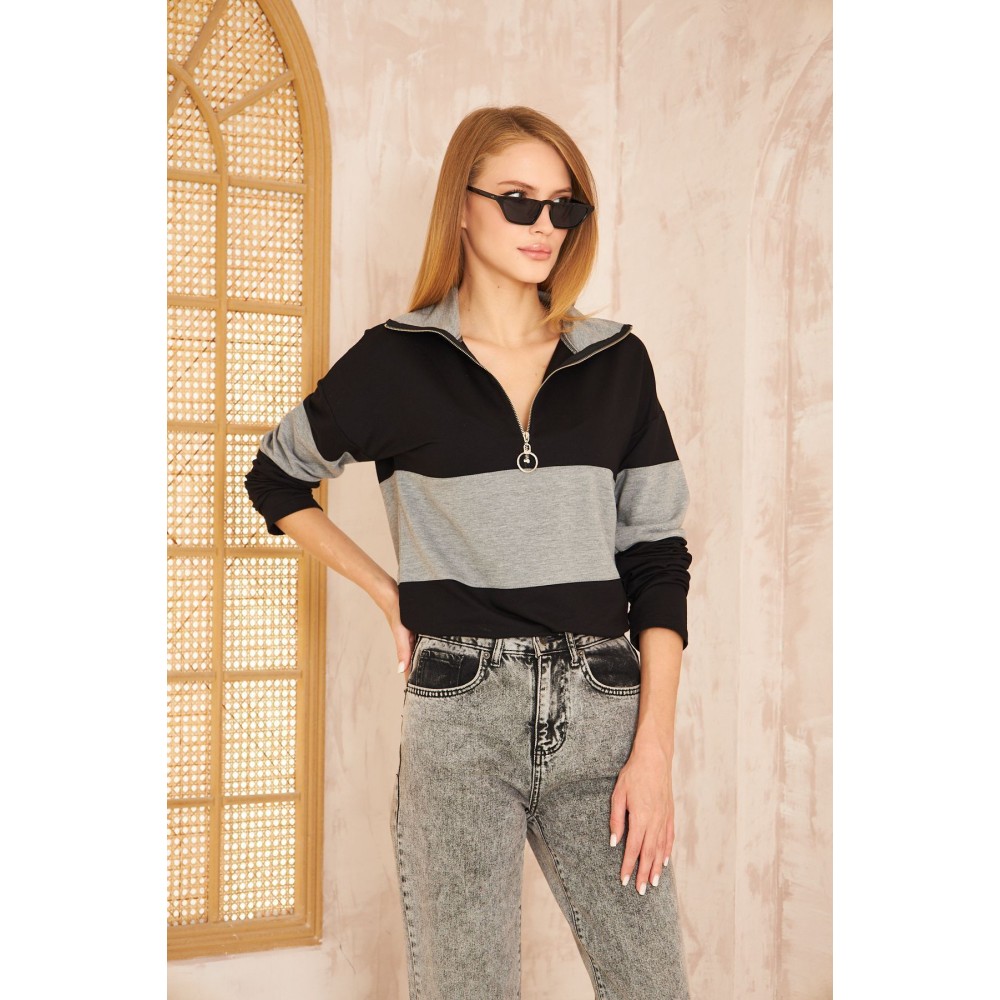 Pasaklı Giyim Pasaklı Giyim Kadın Sweatshirt Gri - Premium Kadın Giyim