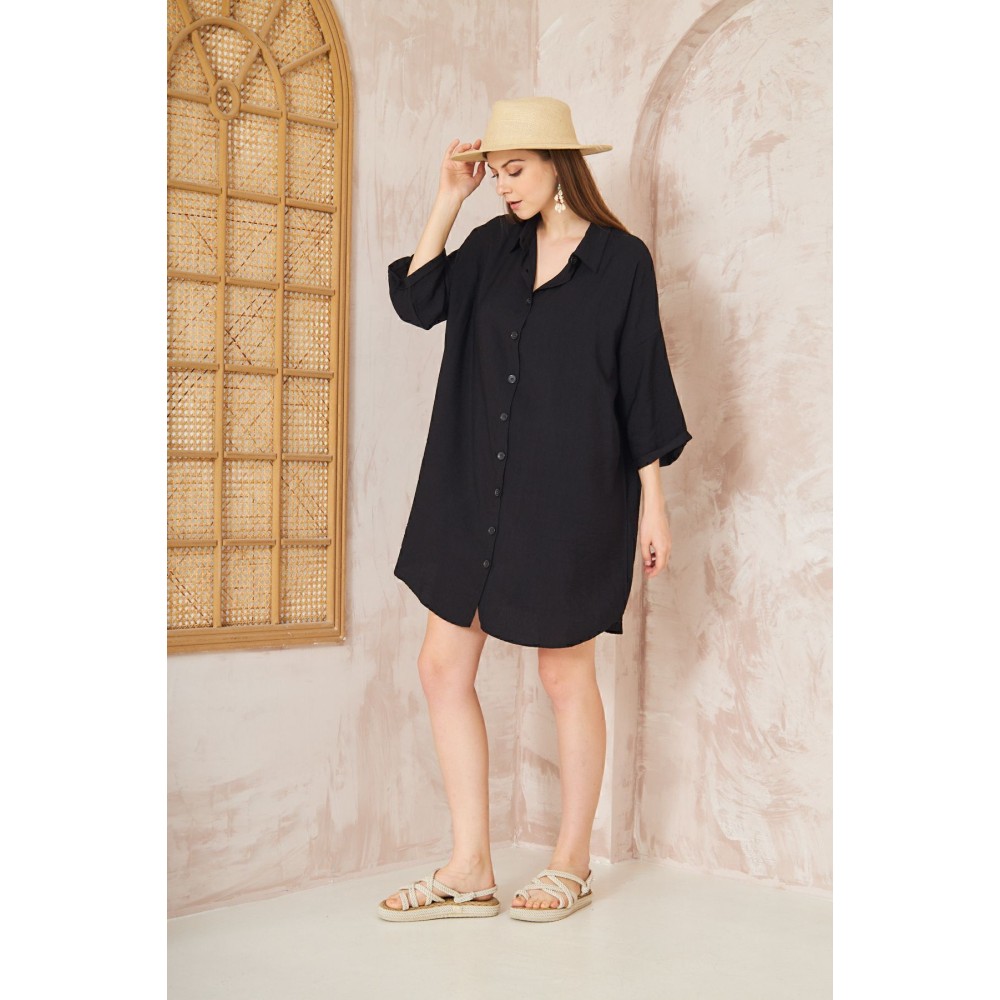 Pasaklı Giyim Pasaklı Giyim Kadın Tunik Elbise Siyah - Premium Kadın Giyim