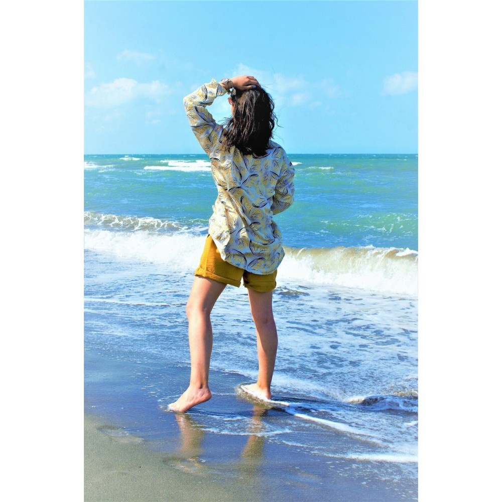 Pasaklı Giyim Pasaklı Giyim Kadın Şort Hardal - Premium Kadın Giyim