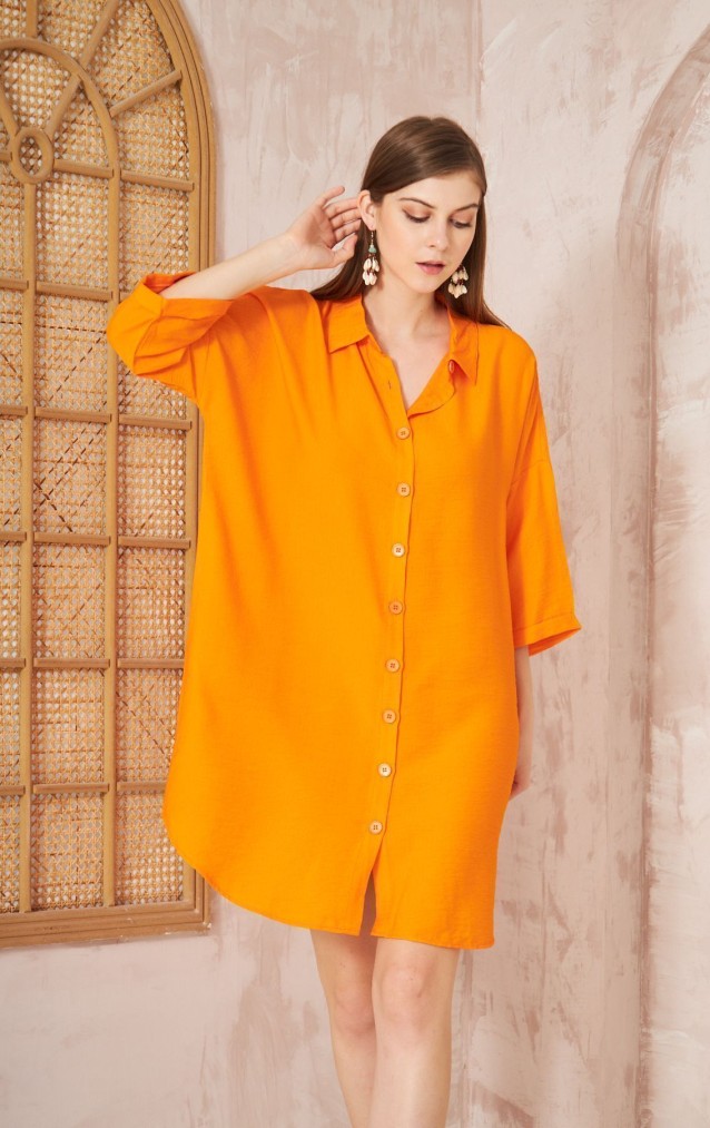 Pasaklı Giyim Kadın Tunik Elbise 3582341 Turuncu