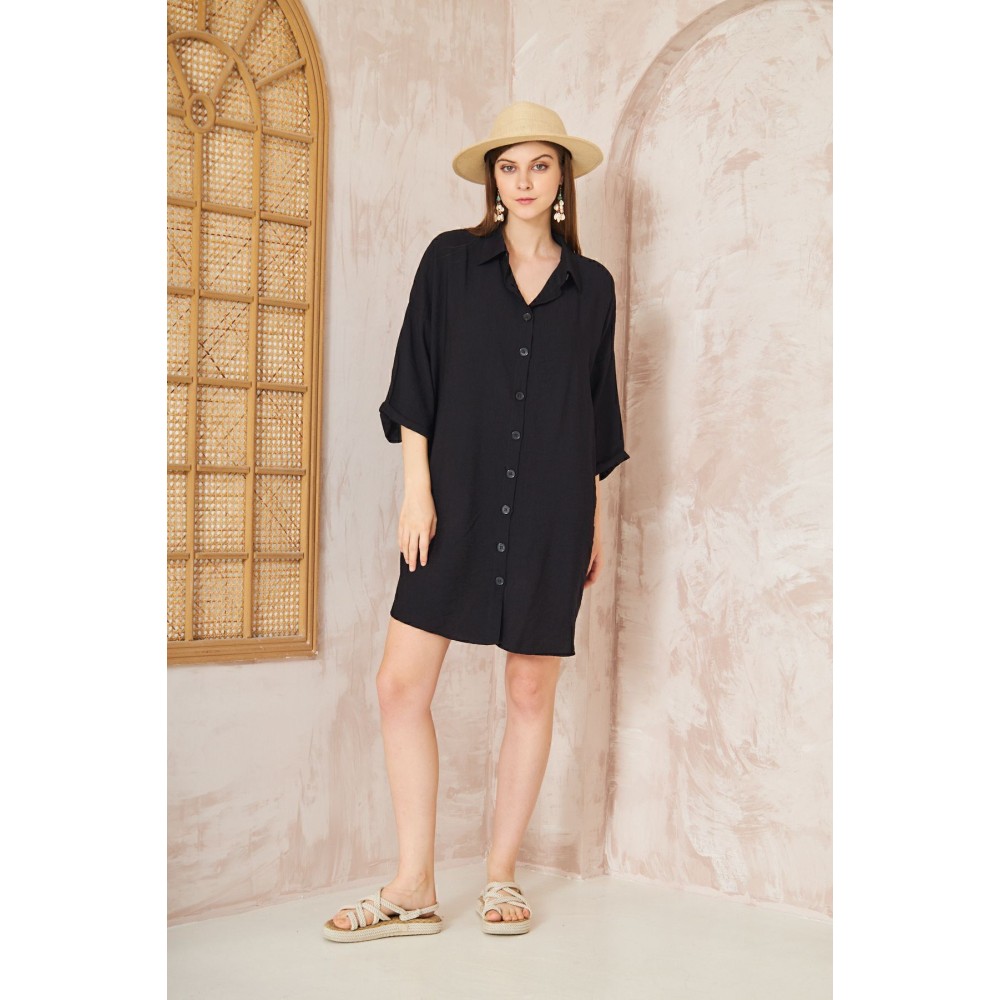 Pasaklı Giyim Pasaklı Giyim Kadın Tunik Elbise Siyah - Premium Kadın Giyim