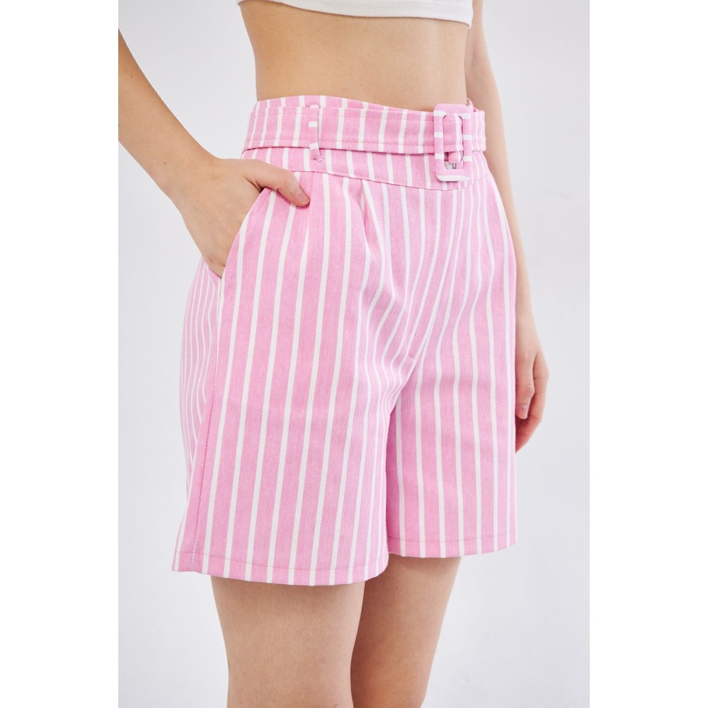 Pasaklı Giyim Pasaklı Giyim Kadın Gabardin Mini Şort Pembe - Premium Kadın Giyim