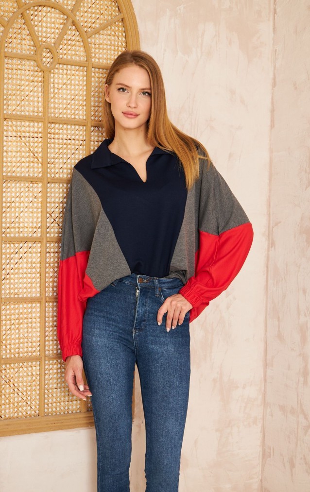 Pasaklı Giyim Kadın Polo Yaka Sweatshirt 3473270 Laci