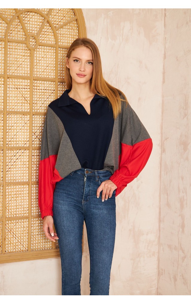 Pasaklı Giyim Kadın Polo Yaka Sweatshirt 3473270 Laci