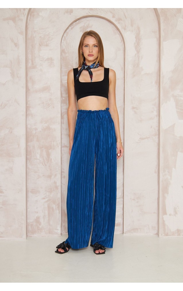 Pasaklı Giyim Bürümcük Örme Pantolon 3578160 İndigo