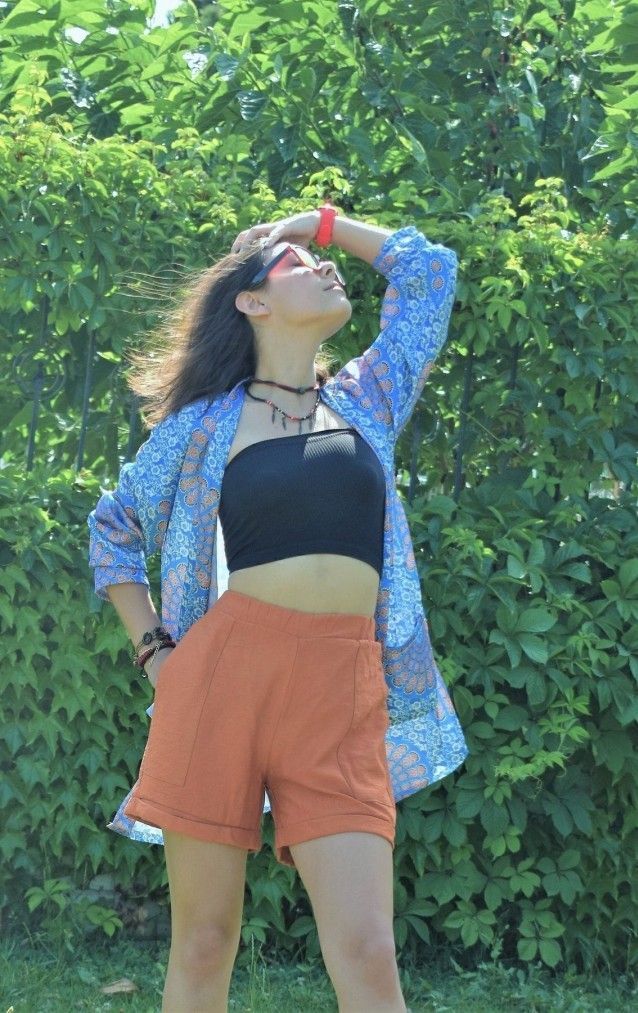 Pasaklı Giyim Kadın Şort 2891242 Kiremit