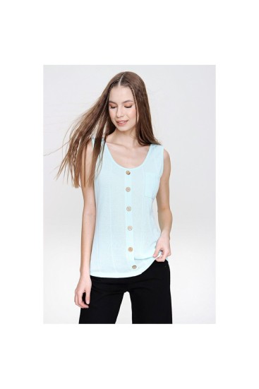 Pasaklı Giyim Kadın Örme Bluz 3134143 Suyeşili