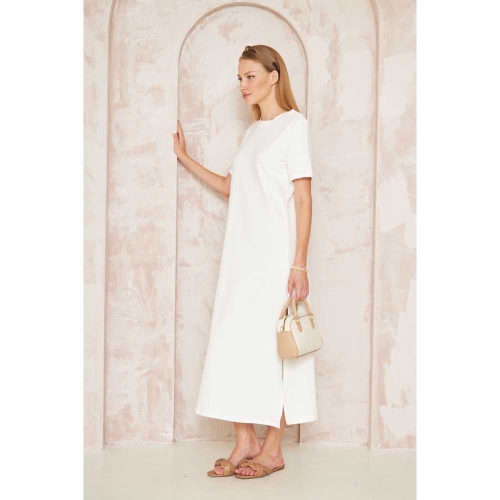 Pasaklı Giyim Pasaklı Giyim Kadın Omzu Düğmeli Beyaz - Premium Kadın Giyim