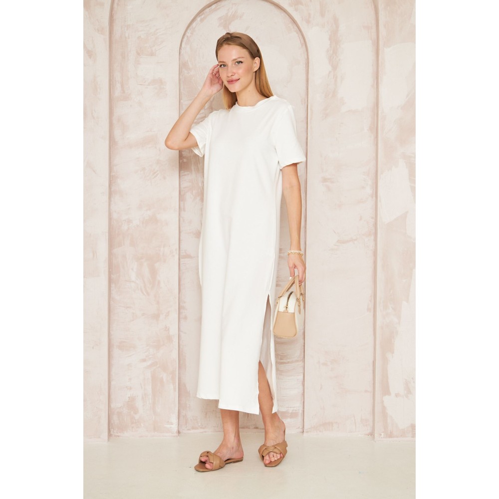 Pasaklı Giyim Pasaklı Giyim Kadın Omzu Düğmeli Beyaz - Premium Kadın Giyim