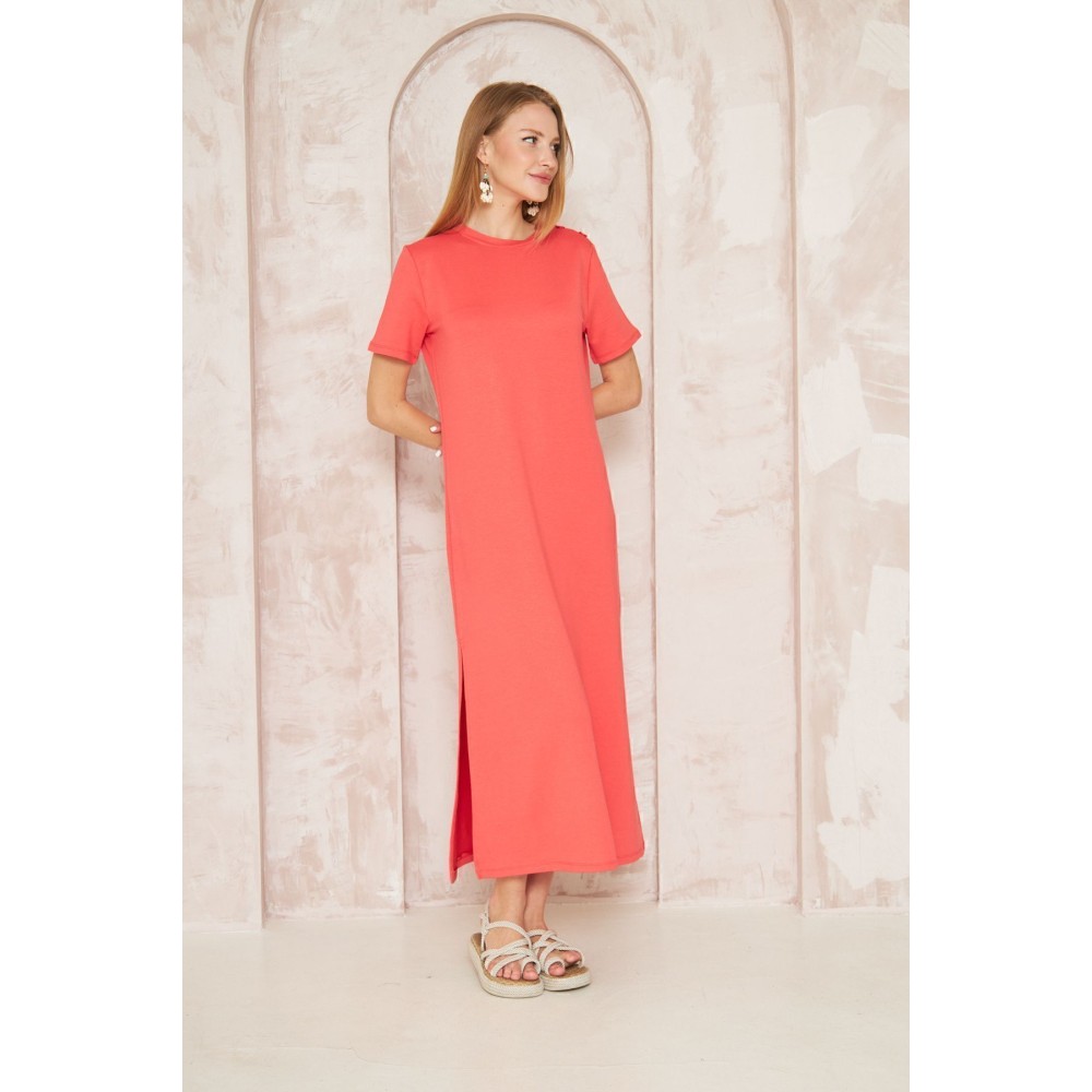 Pasaklı Giyim Pasaklı Giyim Kadın Omzu Düğmeli Mercan - Premium Kadın Giyim