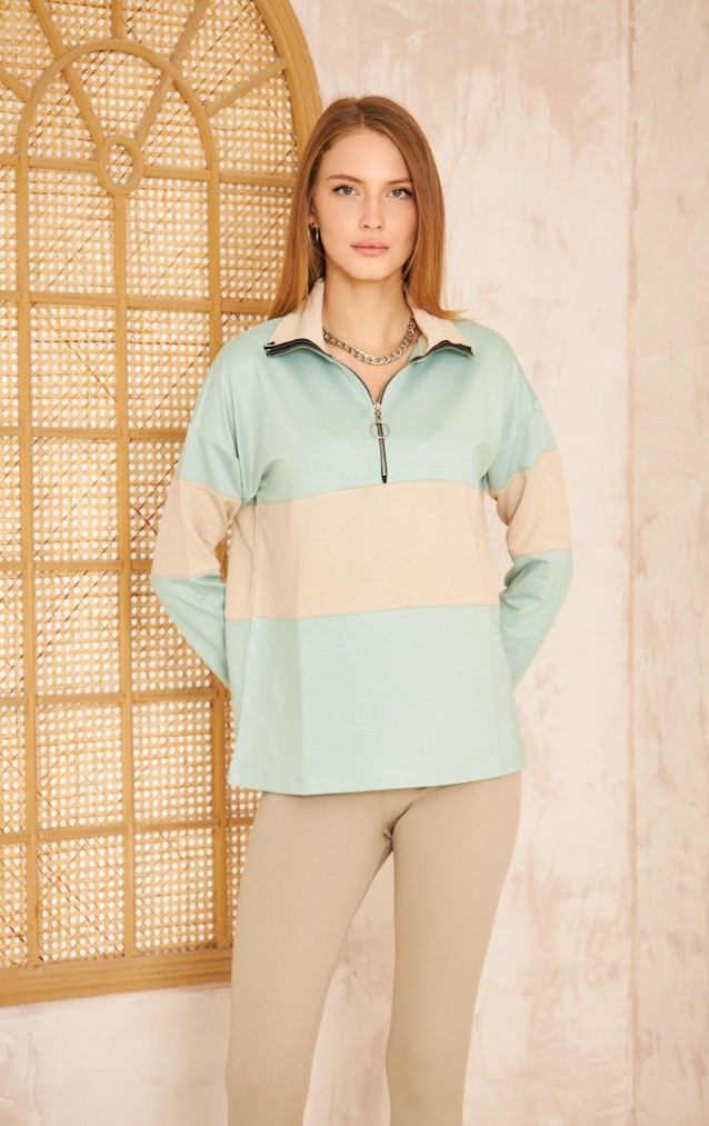 Pasaklı Giyim Kadın Sweatshirt 3471242 Mint