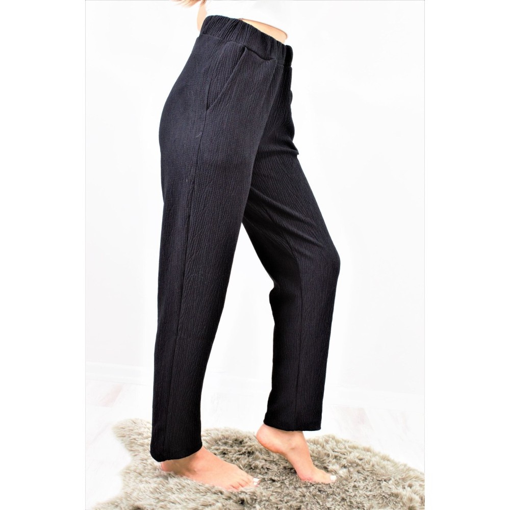 Pasaklı Giyim Pasaklı Giyim Yumuşak Doku Rahat Pantolon Siyah - Premium Kadın Giyim