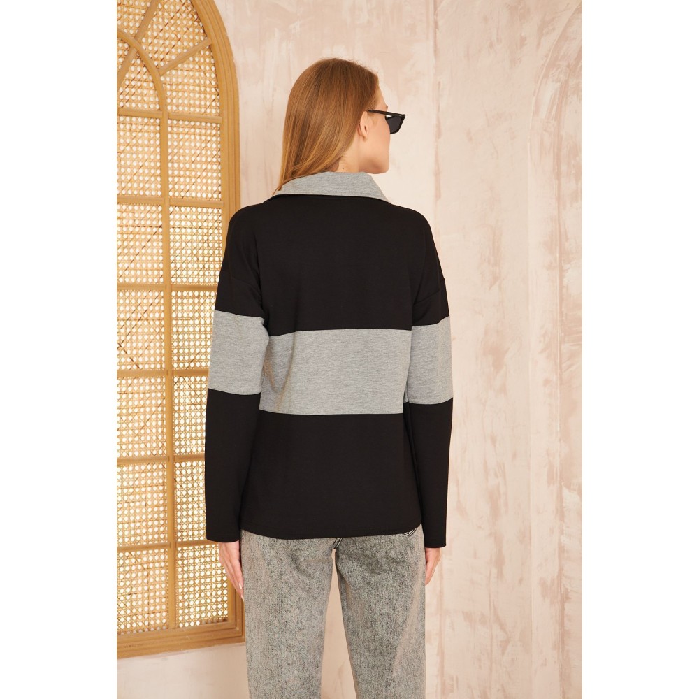 Pasaklı Giyim Pasaklı Giyim Kadın Sweatshirt Gri - Premium Kadın Giyim