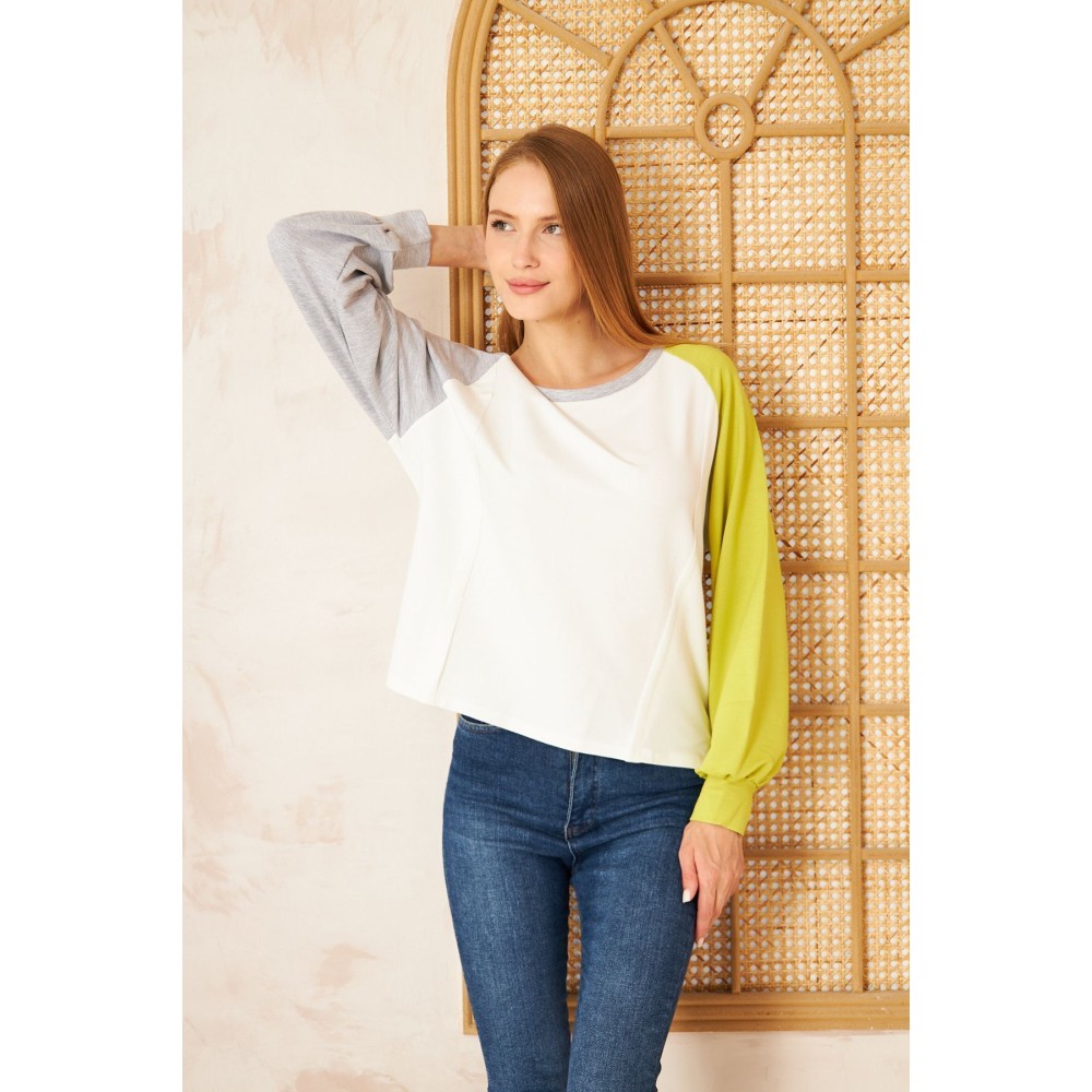 Pasaklı Giyim Pasaklı Giyim Kadın Sweatshirt Beyaz - Premium Kadın Giyim