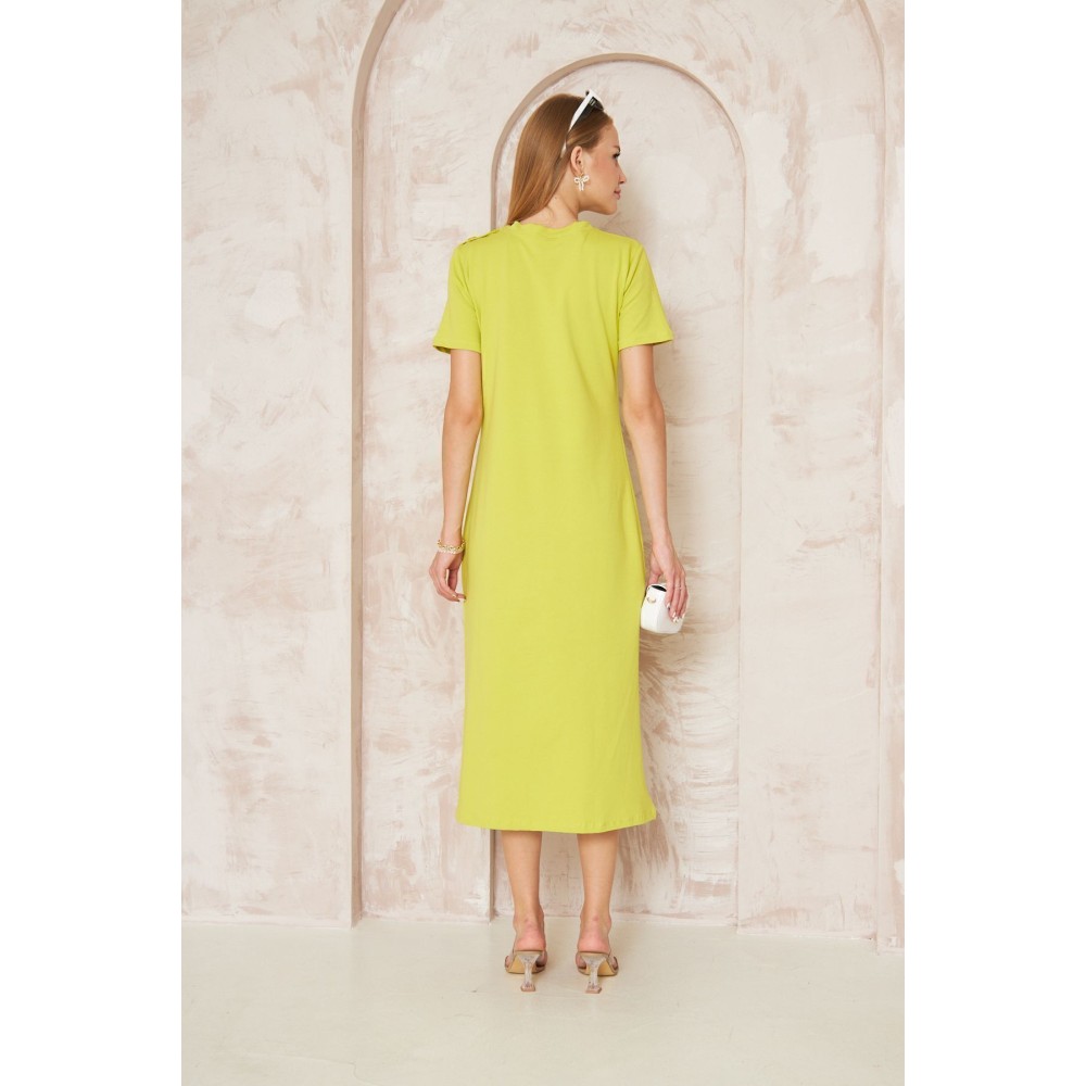 Pasaklı Giyim Pasaklı Giyim Kadın Omzu Düğmeli Yağ Yeşili - Premium Kadın Giyim