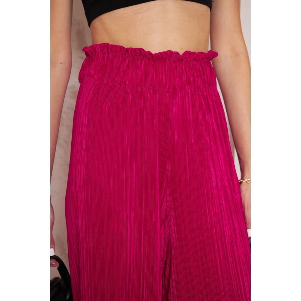 Pasaklı Giyim Pasaklı Giyim Bürümcük Örme Pantolon Fuşya - Premium Kadın Giyim