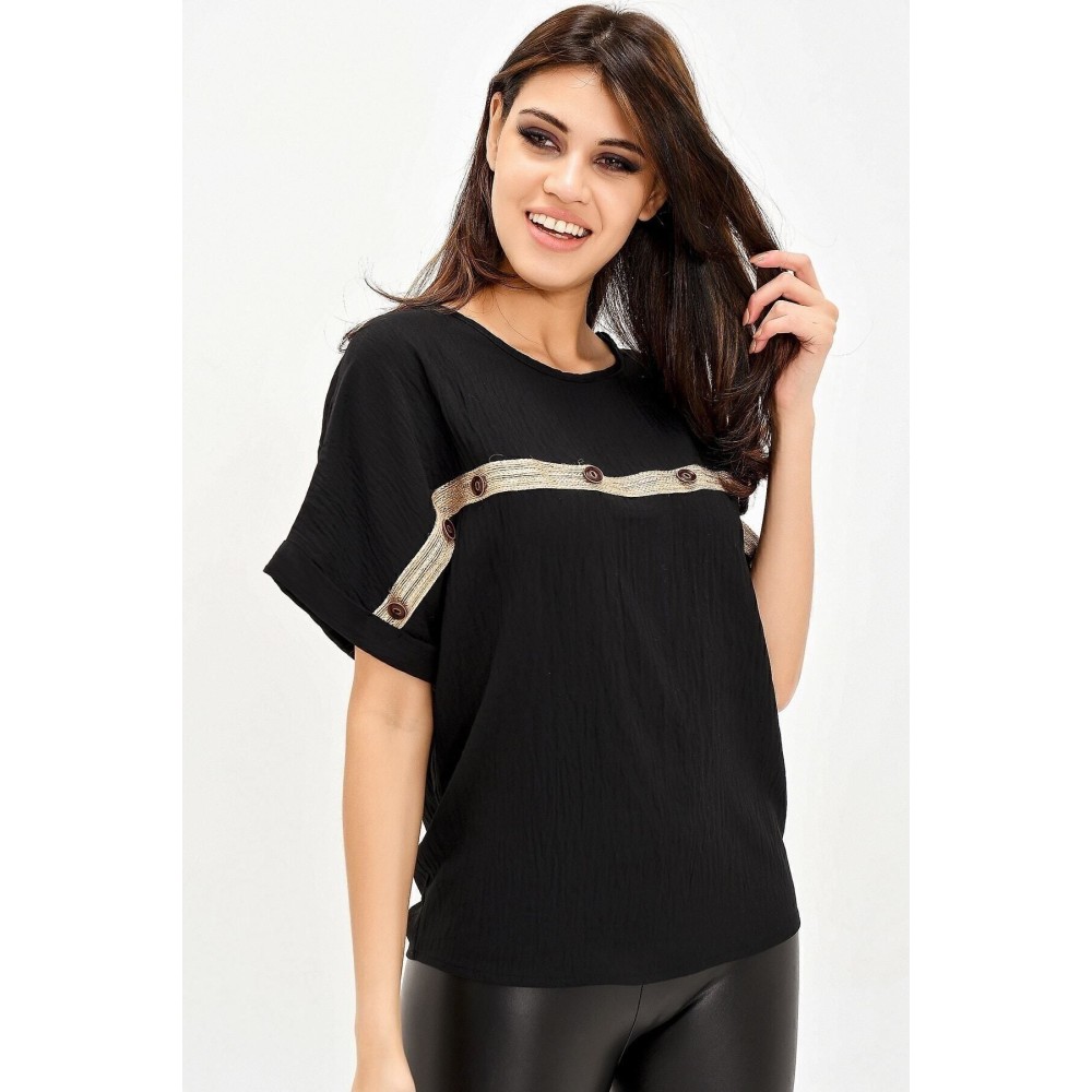 Pasaklı Giyim Pasaklı Giyim Kadın Bluz Siyah - Premium Kadın Giyim