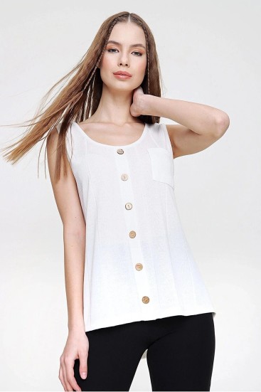 Pasaklı Giyim Kadın Örme Bluz 3134143 Ekru