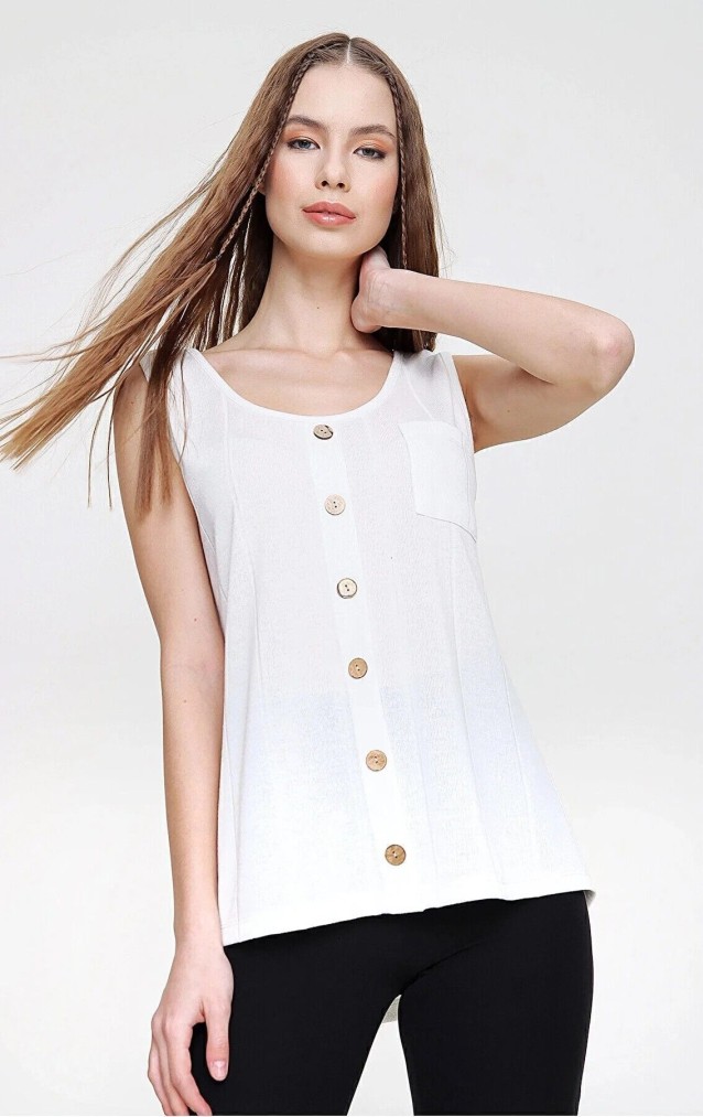 Pasaklı Giyim Kadın Örme Bluz 3134143 Ekru