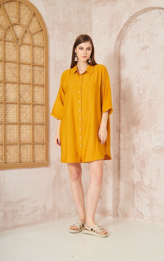 Pasaklı Giyim Kadın Tunik Elbise 3582341 Hardal