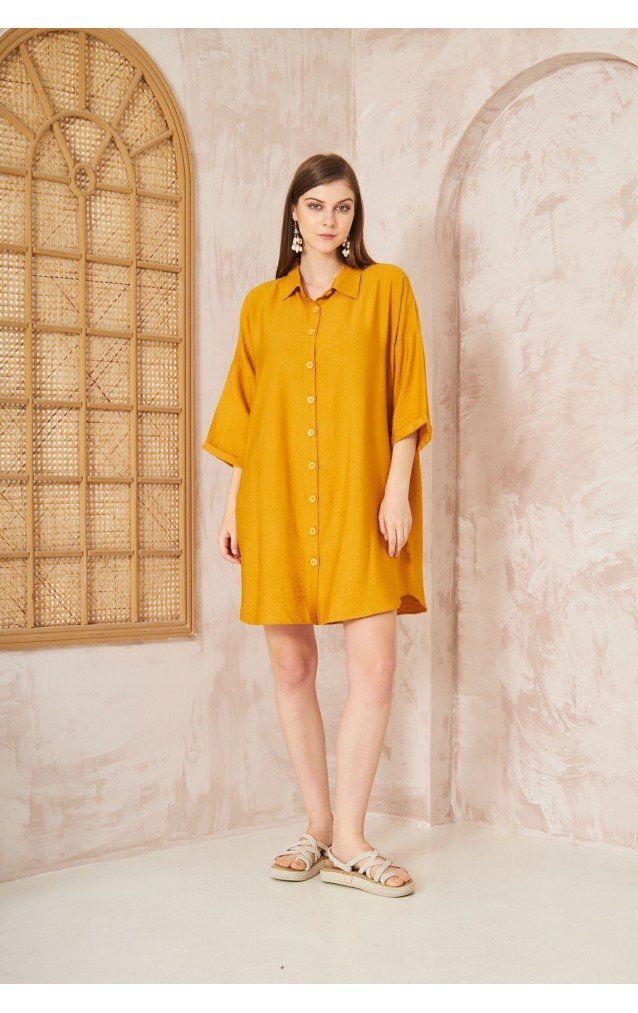 Pasaklı Giyim Kadın Tunik Elbise 3582341 Hardal