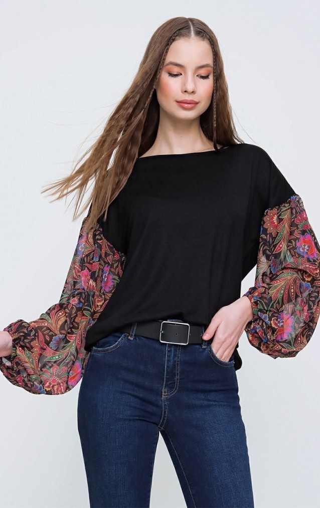Pasaklı Giyim Kadın Kolları Şifon Bluz 2802230