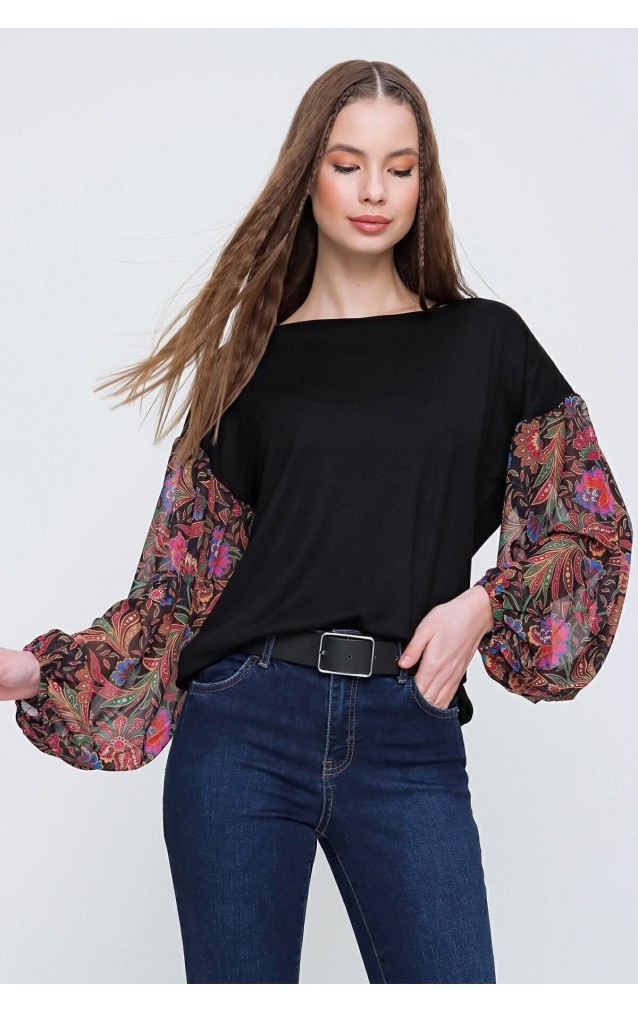 Pasaklı Giyim Kadın Kolları Şifon Bluz 2802230