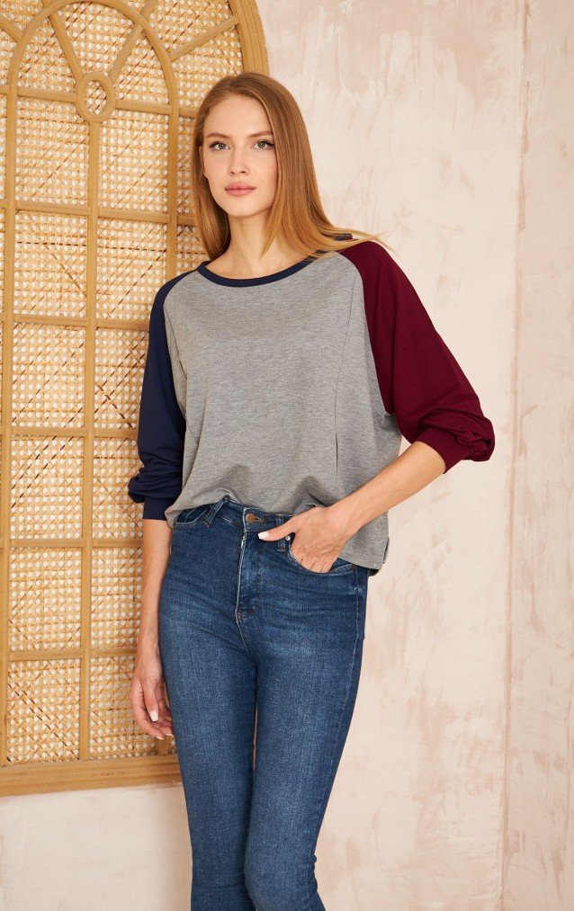 Pasaklı Giyim Kadın Sweatshirt 3472230 Gri