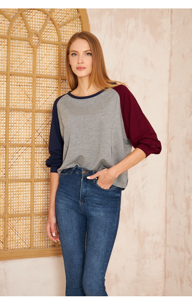 Pasaklı Giyim Kadın Sweatshirt 3472230 Gri