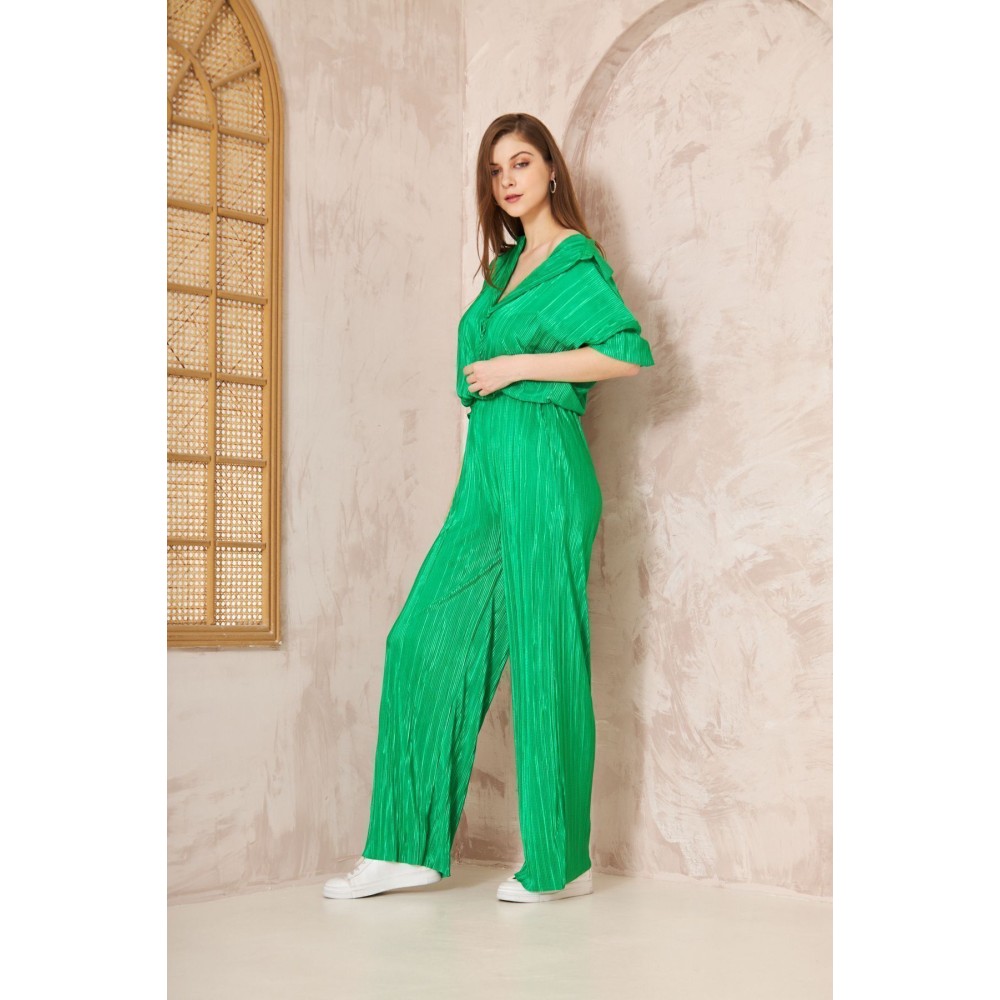 Pasaklı Giyim Pasaklı Giyim kadın Piliseli Bürümcük Pantolon Tunik Alt Üst Takım Benetton - Premium Kadın Giyim